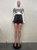 Removable Multi-Wear Printed Padded Jacket OD-8655