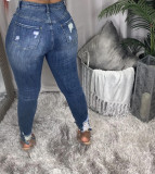 Casual Fashion High Waist Slim Jeans GXJF-Amy28-338-1xt118