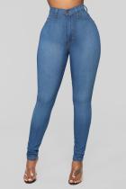 Fashion Solid Color Slim Pencil Jeans GXJF-6338