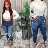 Casual Fashion High Waist Slim Jeans GXJF-Amy28-338-1xt118