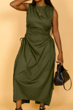 Sleeveless Hollow Out Bangage Dress BGN-290