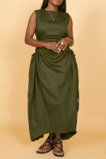 Sleeveless Hollow Out Bangage Dress BGN-290