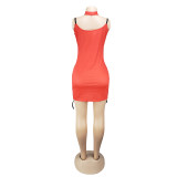 Sexy printed Bandage Mini Dress AIL-080