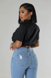 Short Sleeve Hot Drill Short Shirt XHXF-961