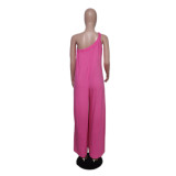Sexy Slash Shoulder Sling Loose Jumpsuit QYXZ-9911