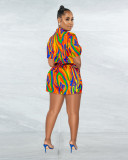 Summer Short Sleeve Print Romper ME-S8319