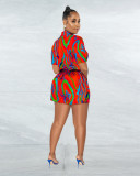 Summer Short Sleeve Print Romper ME-S8319