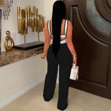 Casual Wrap Chest Sling Jumpsuit Two Piece Set YS-2401