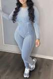 Fashion Long Sleeve O Neck Jumpsuit GBGF-55009
