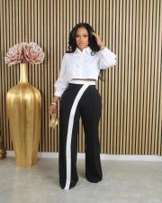 Solid Color Patchwork Casual Pant OD-8672