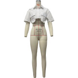 Solid Color Short Irregular Shirt OD-8678