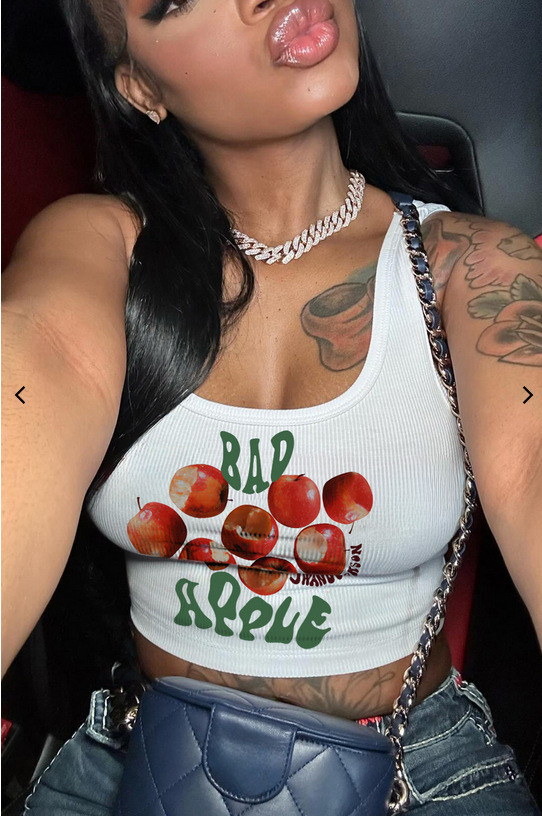 Sexy Print Sleeveless Tank Top GYZY-8893