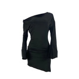 Sexy Trendy Solid Color Dress HNIF-82097