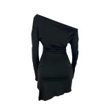 Sexy Trendy Solid Color Dress HNIF-82097