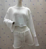 Vacation Sunscreen Short Top Two Piece Shorts Set GFQS-0324