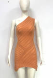 Sexy Single Shoulder Bodycon Dress GFQS-DCL052