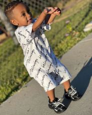 Kids Boy's Letter Print Short Sleeve 2 Piece Shorts Set GYAY-M8022 