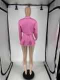 Solid Color Long Sleeve Vest 3 Piece Skirts Set QXLB-10076