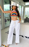 Loose Casual Drawstring Pants DDF-88233