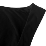 Casual Solid Color Skinny Bottom Shirt Top MZ-001