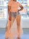Sexy See Through Mesh Patchwork T Shirt SFY-446