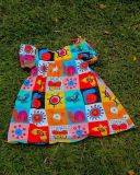 Kids Girls Cartoon Print Loose Casual Dress GYAY-8096