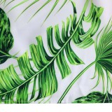 Print V Neck Tie Up Top Two Piece Pant Set GCZF-8469