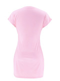 Solid Color Fashion Casual Dress SFY-407