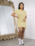 Solid Color Fashion Casual Dress SFY-407