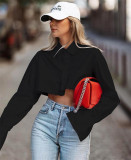 Long Sleeve Solid Color Short Shirt GYSM-W0306