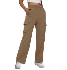 Casual Solid Color Sport Loose Pants GYSM-W0710