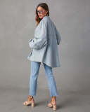 Long Sleeve Lapel Denim Shirt Coat GYAN-32131