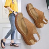 Slope Heel Casual Clip Toe Flip Flops GYUX-039