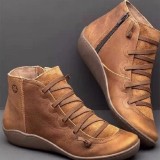 Solid Color Martin Boots Casual Short Boots GYUX-4142