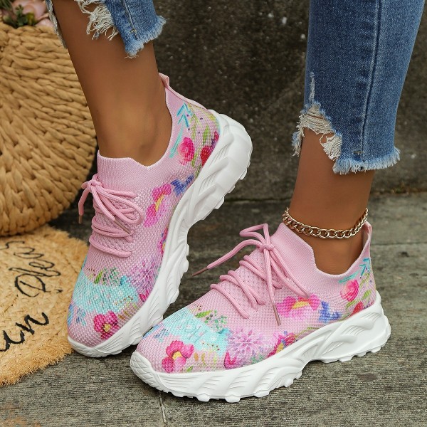 Flower Pattern Sport Casual Shoes GYUX-555