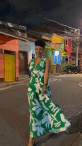 Sleeveless Print Big Swing Maxi Dress NY-10775