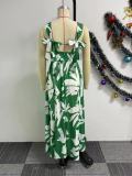 Sleeveless Print Big Swing Maxi Dress NY-10775