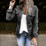 Long Sleeve Mid-Length Denim Shirt GZHY-GD0905