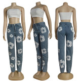 High-waisted Washed Jeans GYSF-0056