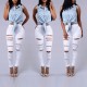 Summer Denim Skinny Pencil Nine Minute Pants GZHY-M253