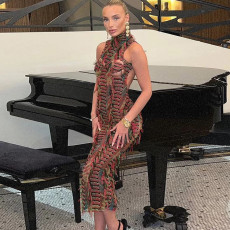 Sexy Hollow Out Sleeveless Maxi Dress GZJQ-K24D43231