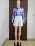 Solid Color Casual High Waist Short QODY-6041