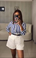 Solid Color Casual High Waist Short QODY-6041