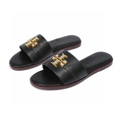Metallic One Toe Open Toe Flat Slippers GDLW-TB663