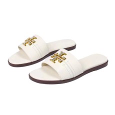 Metallic One Toe Open Toe Flat Slippers GDLW-TB663