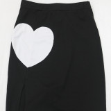 Color Block Sling Vest And Spit Skirt Two Piece Set CYA-901307