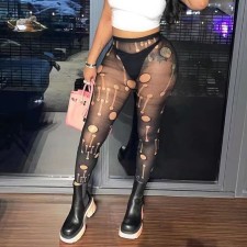 Mesh Hollow Out Hole Erotic Pantyhose GAXB-AWPT001