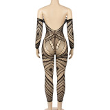 Sexy Seductive See-through Mesh Jumpsuit  GAXB-A072JP