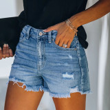 Casual Washed Denim Shorts GKNF-TSYY-011