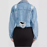 Long Sleeve Denim Short Jackets GKNF-TSC-1052